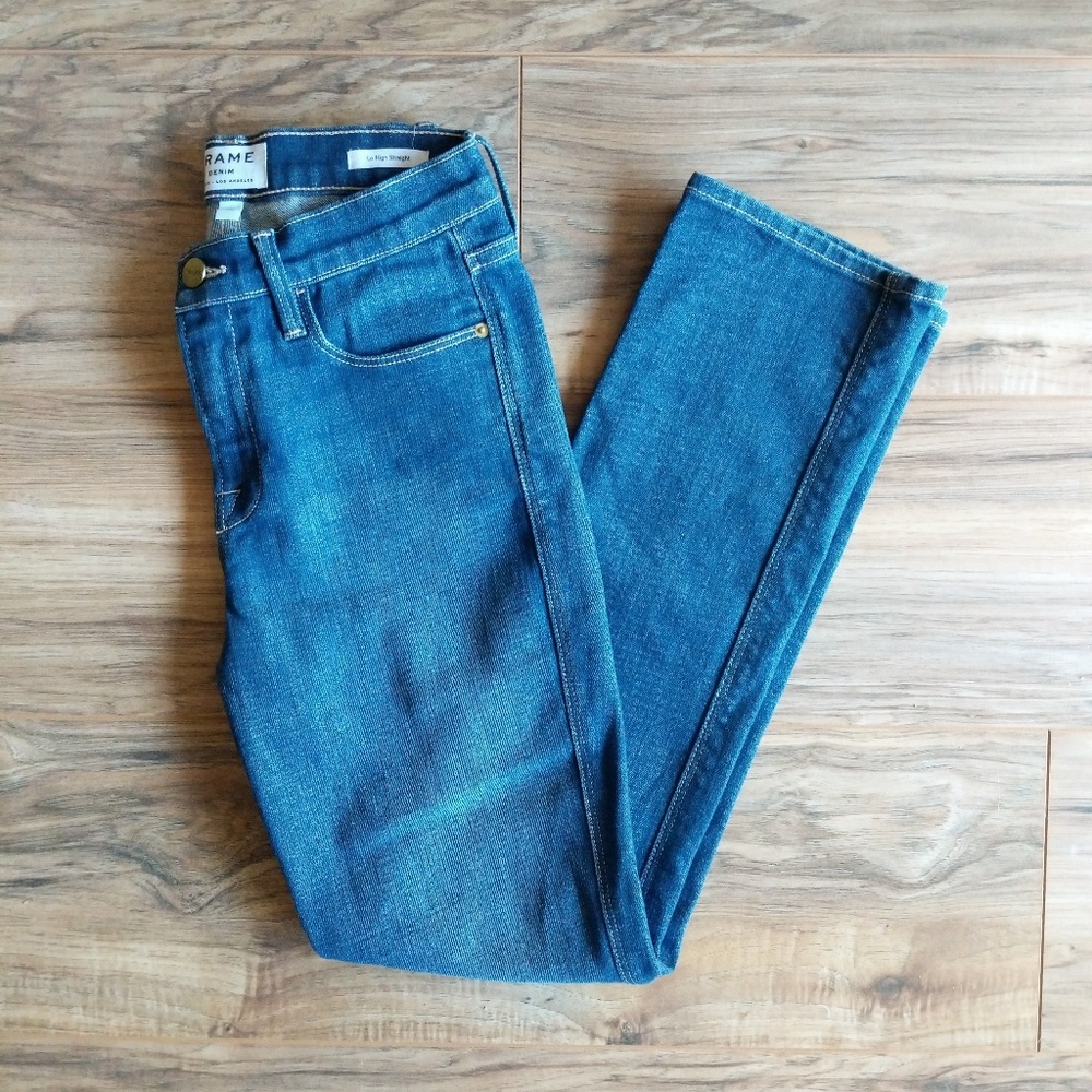 Frame Denim Le High Straight Jeans size 26